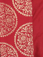 Load image into Gallery viewer, Nakshi Maroon Rayon Ethnic Pattern Hand Block Print Dhoti
