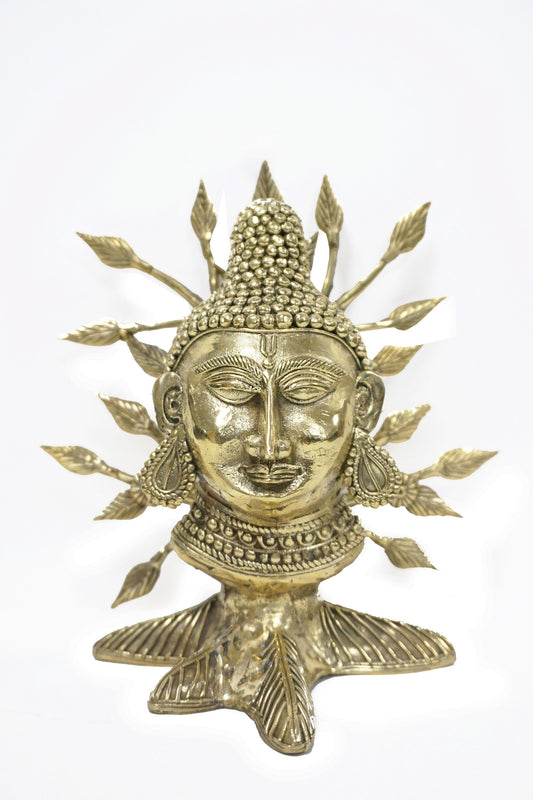 Nakshi Dokra showpiece - Bodhi The Knowledge Or Wisdom, Or Awakened Intellect of A Buddha 7.75"x7.75"