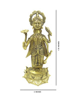 Load image into Gallery viewer, Nakshi Dokra Showpiece - Lord Vishnu 7.75&quot;x4&quot;
