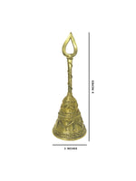 Load image into Gallery viewer, Nakshi Dokra Showpiece - Hand Bell 8&quot;x3&quot;
