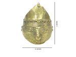 Load image into Gallery viewer, Nakshi Dokra Showpiece -Tribal Face Shaped Pen Holder 4&quot;x3.5&quot;
