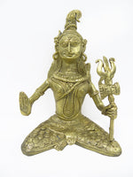 Load image into Gallery viewer, Nakshi Dokra Showpiece - Lord Shiva 5.5&quot;x4&quot;
