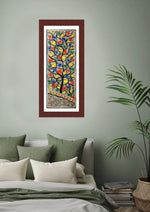 Load image into Gallery viewer, Nakshi Tree of Life Madhubani Handmade Painting
