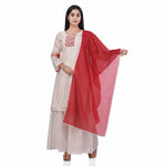 Load image into Gallery viewer, Nakshi White Chanderi Silk Kantha Embroidery Women&#39;s Sharara Sets

