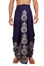 Nakshi Rayon 12318 Navy Blue 100% Hand Block Print Dhoti For Men