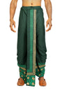 Nakshi Rayon 12329 Green 100% Hand Block Print Dhoti For Men