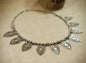 Nakshi Handcrafted German Silver Leaf Shape Necklace