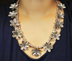 Load image into Gallery viewer, German Silver Floral shape necklace

