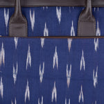 Load image into Gallery viewer, Navy Blue Ikat Laptop Bag
