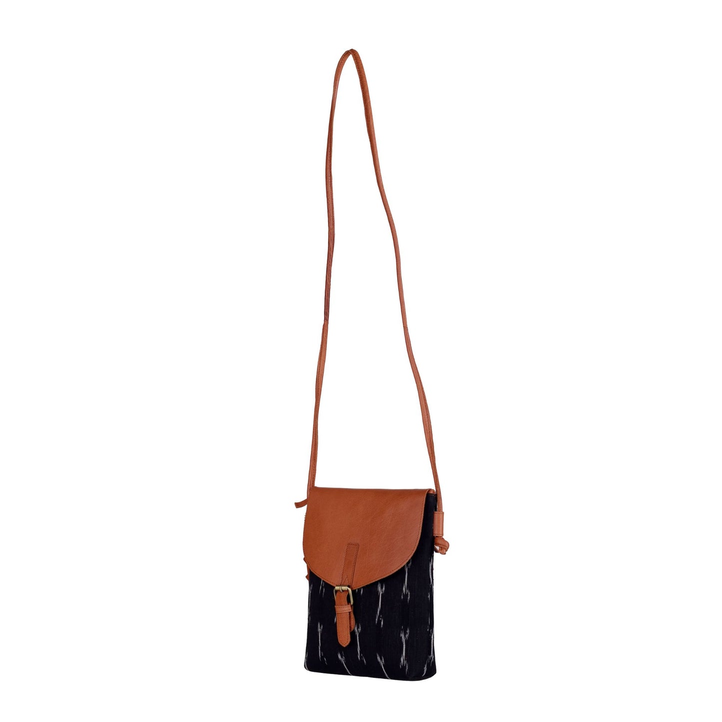 Nakshi Black Ikat sling Bag