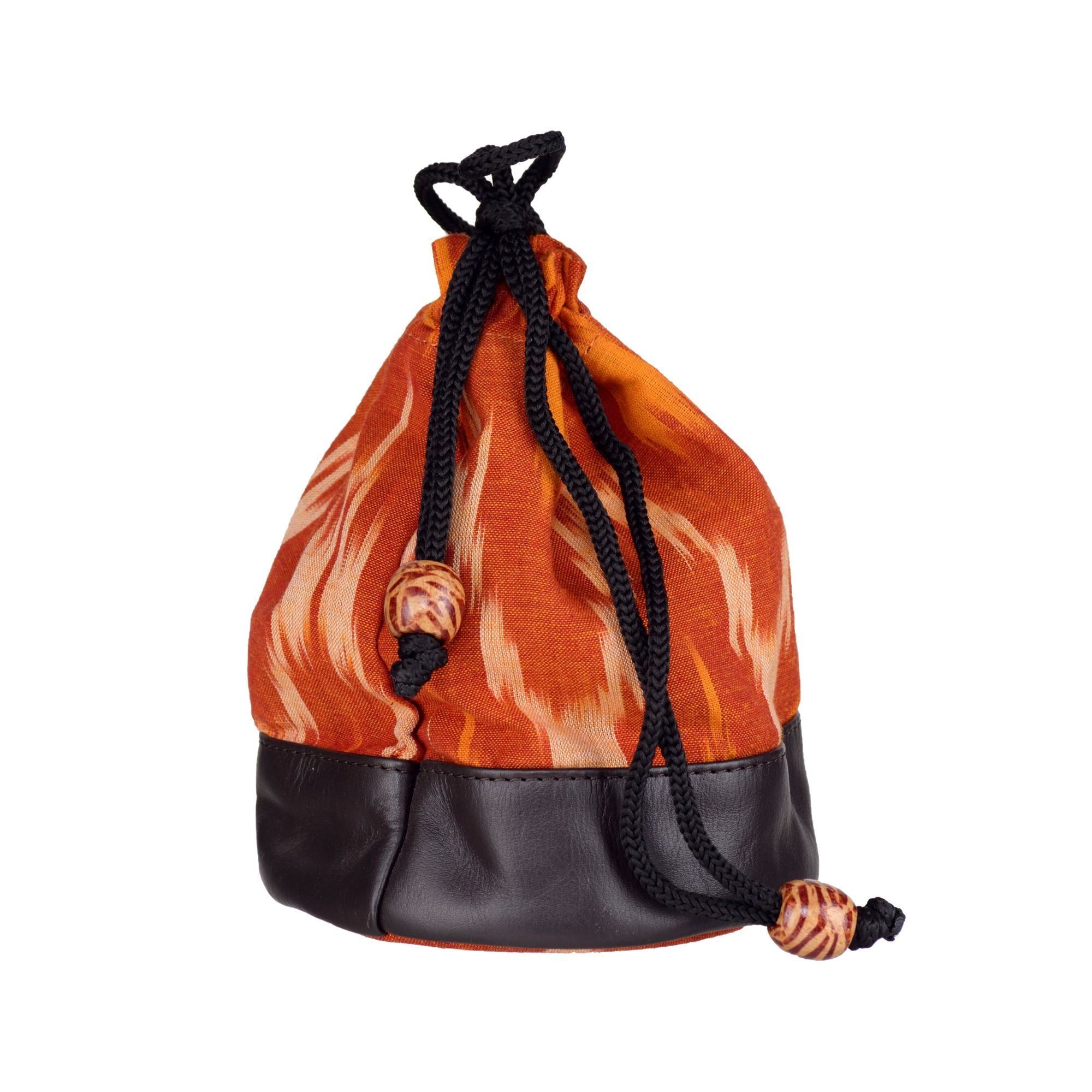 Orange Ikat Batua Bag
