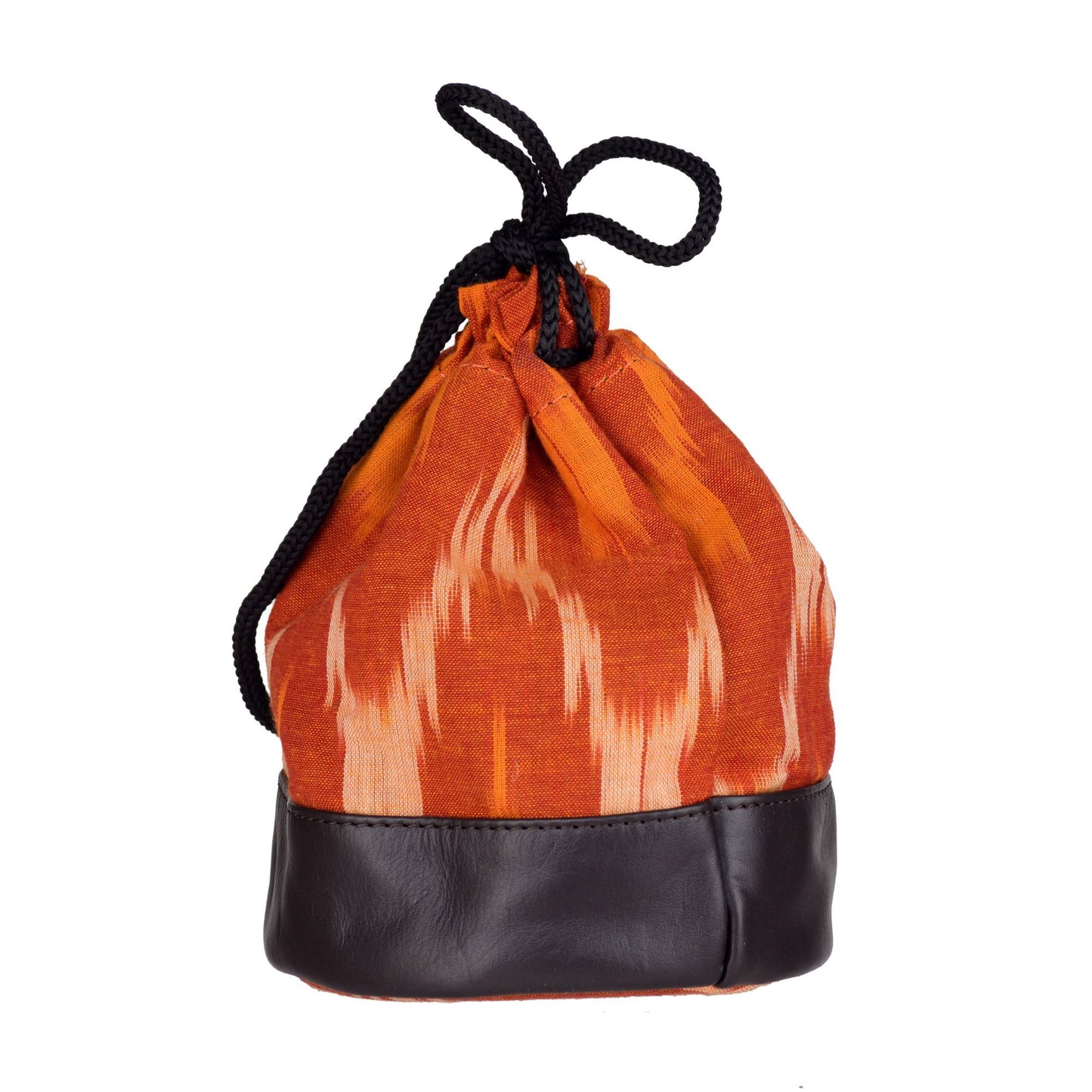 Nakshi Orange Ikat Batua Bag