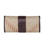Load image into Gallery viewer, Shitalpati and leather  Clutch bag
