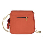 Load image into Gallery viewer, Rust Hand block Saddle Bag
