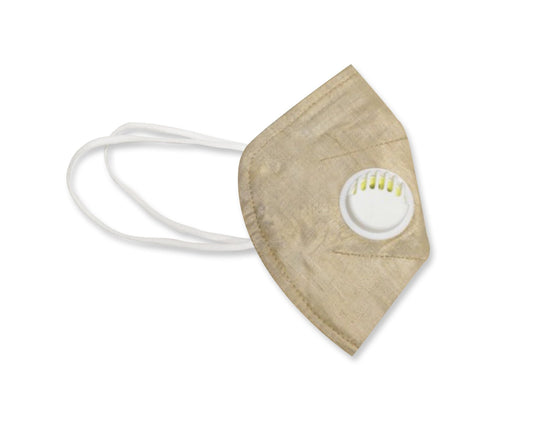 Nakshi Tussar Covering on KN95 Respiratory 3 Layer Reusable Mask