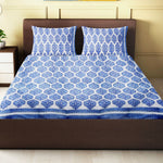 Load image into Gallery viewer, 100% Handmade  Ethnic pattern sanganeri Block Print King Size Bedsheets comes  with 2 Pillow covers

