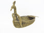 Nakshi Dokra Showpiece - Peacock Boat 6"x9"