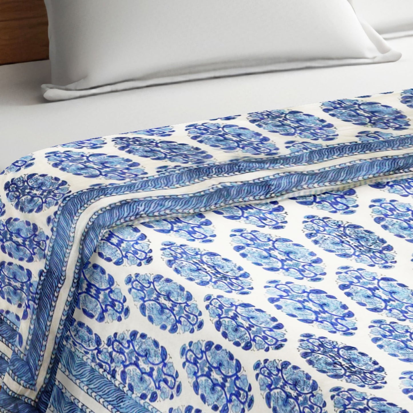 Nakshi 100% Cotton HandBlock Print Double Bed Dohar