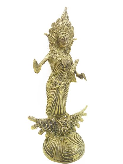 Nakshi Dokra Showpiece - Goddess Lakshmi 9"x4"