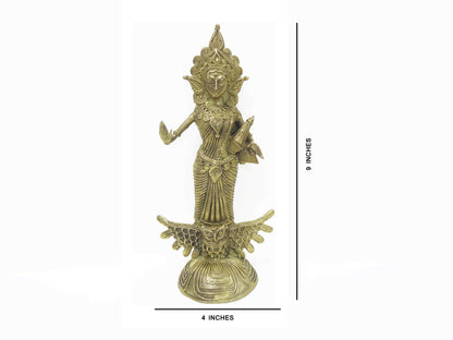 Nakshi Dokra Showpiece - Goddess Lakshmi 9"x4"