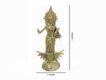 Load image into Gallery viewer, Dokra showpiece - Goddess Lakshmi 9&quot;x4&quot;
