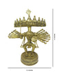 Nakshi Dokra Showpiece - Ten Headed Ravana 10"x7.5"