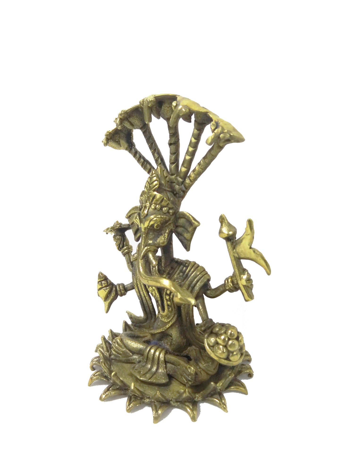 Nakshi Dokra Showpiece - Lord Ganesha 5.5"x3.75"