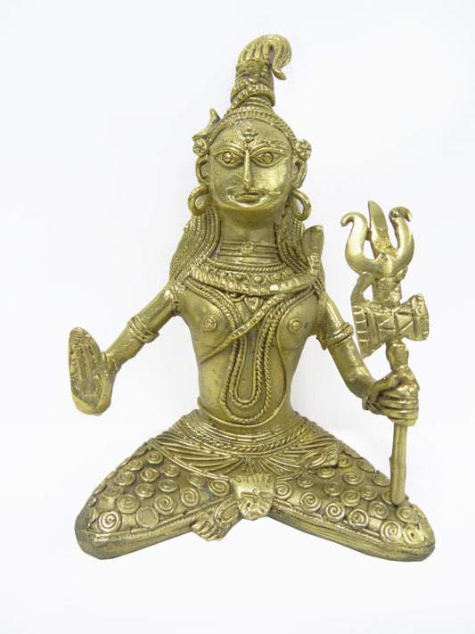 Nakshi Dokra Showpiece - Lord Shiva 5.5"x4"