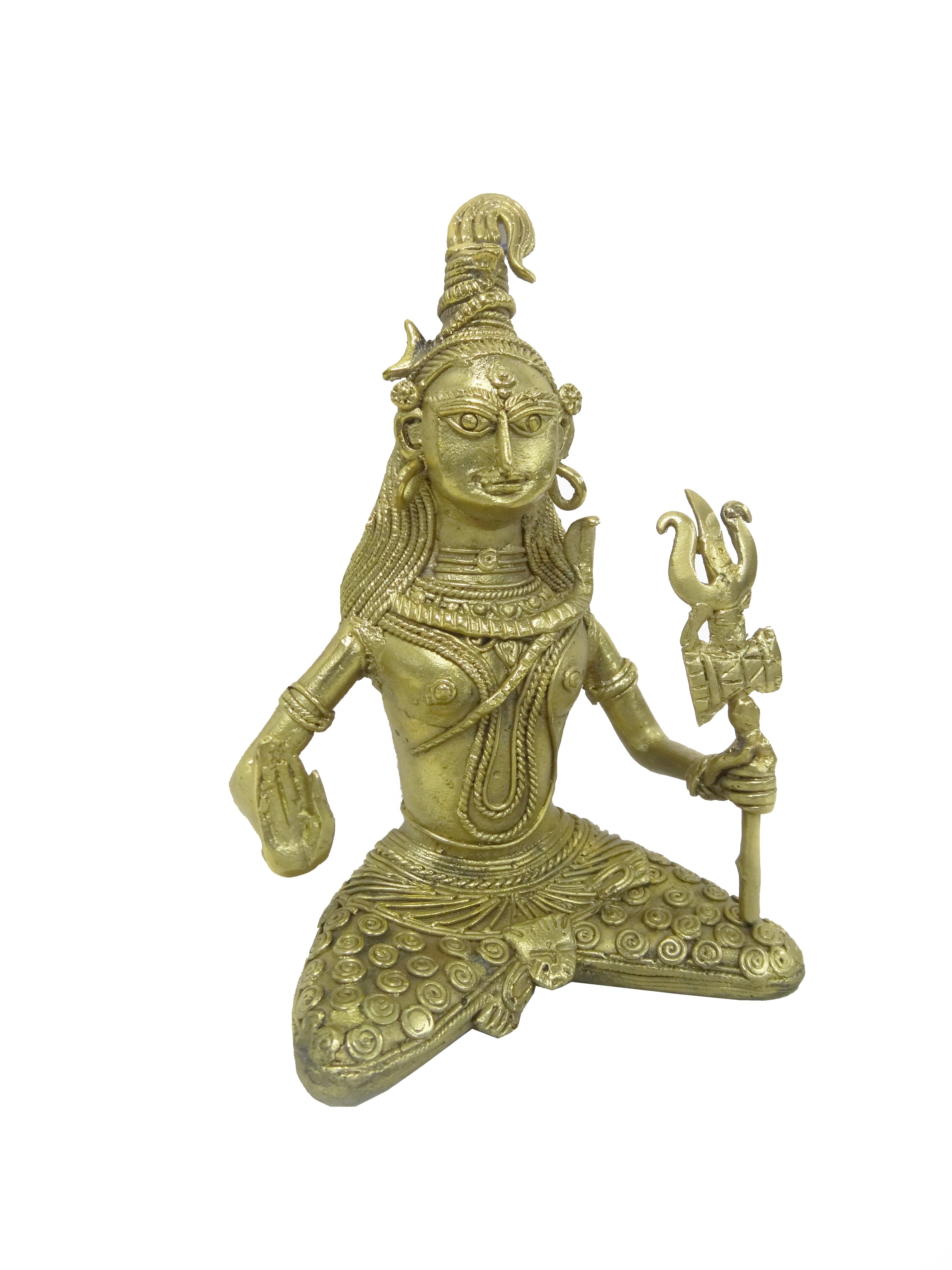 Dokra showpiece - Lord Shiva 5.5"x4"