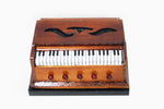 Load image into Gallery viewer, Nakshi Wooden Harmonium Handcrafted   Miniature Musical Instrument Showpiece 4.25&quot;x2&quot;x3&quot;
