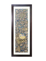 Load image into Gallery viewer, Bengal Patachitra Hand Painting Wall Hanging Macher Biye - Fish Marriage with Fiber Frame 10&quot;x25&quot;
