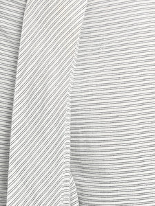 Black & White Striped Handloom Cotton Dhoti