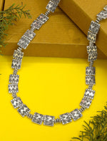 Load image into Gallery viewer, Handcrafted German Silver square shape necklace set
