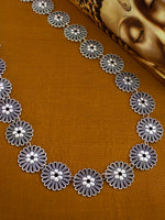 Load image into Gallery viewer, Handcrafted German Silver floral shape necklace set
