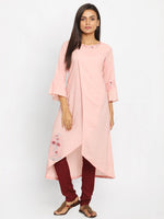 Load image into Gallery viewer, Pink Printed A-Line Kurta
