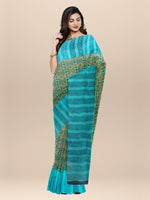 Load image into Gallery viewer, Silk Georgette Hand Printed Saree
