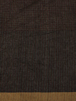Load image into Gallery viewer, Black handwoven Cotton Checked Jamdani Saree
