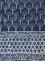 Load image into Gallery viewer, Indigo Hand Printed Cotton Saree
