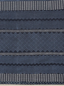 Navy Blue Handblock Printed Cotton Saree