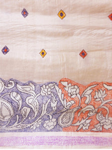 Hand Kantha Sraee on Tussar Silk