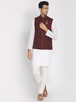Load image into Gallery viewer, Maroon Nehru Jacket

